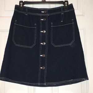 P O P S U G A R Denim mini skirt